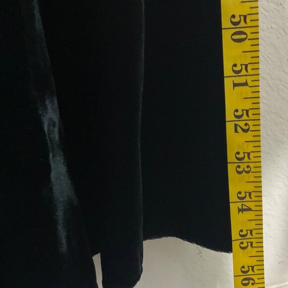 VTG Scott McClintock Small Black Velvet Gown Dress Back Lace-Up Back Goth Fairy - Picture 10 of 16